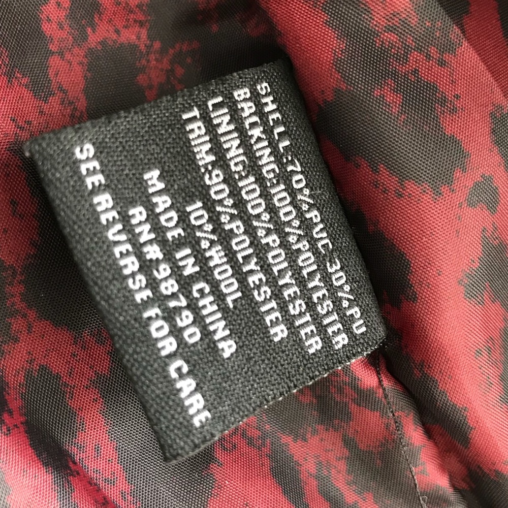 Dollhouse Black Vegan Leather Moto Jacket Size Small - Picture 5 of 7